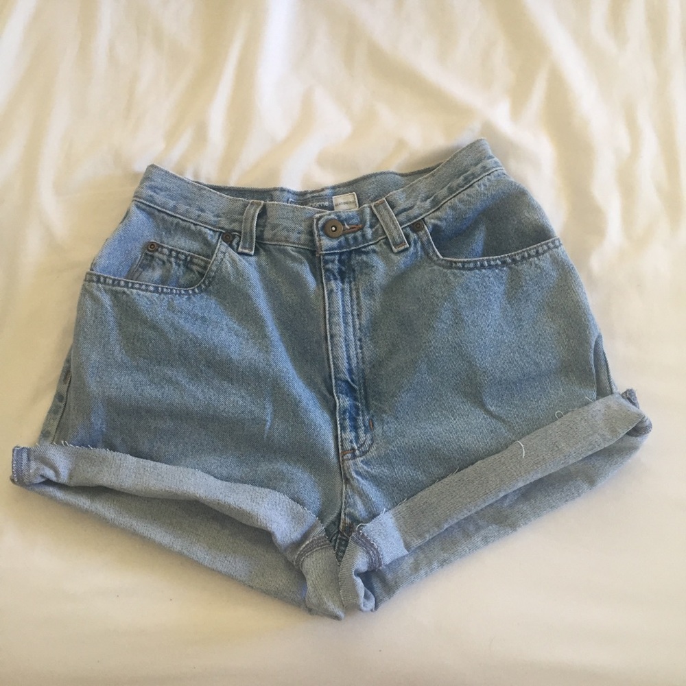 vintage high waisted denim shorts